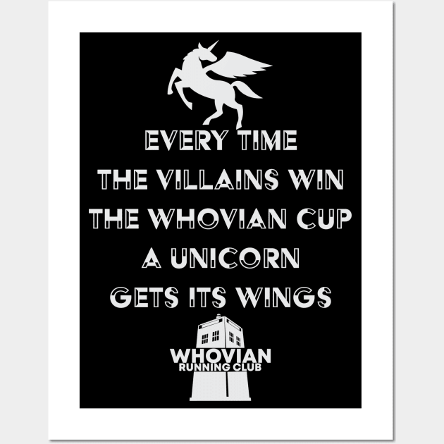 Whovian Cup 2021 Champions - Villains! take 2 Wall Art by Fanthropy Running Clubs